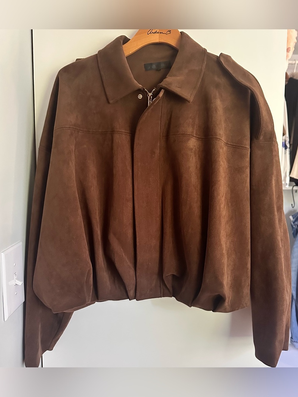 Zara Faux Suede jacket